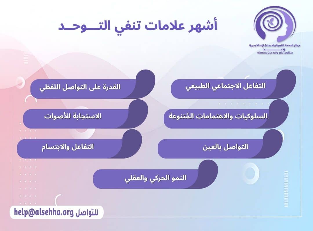 أشهر علامات تنفي التـــوحــد